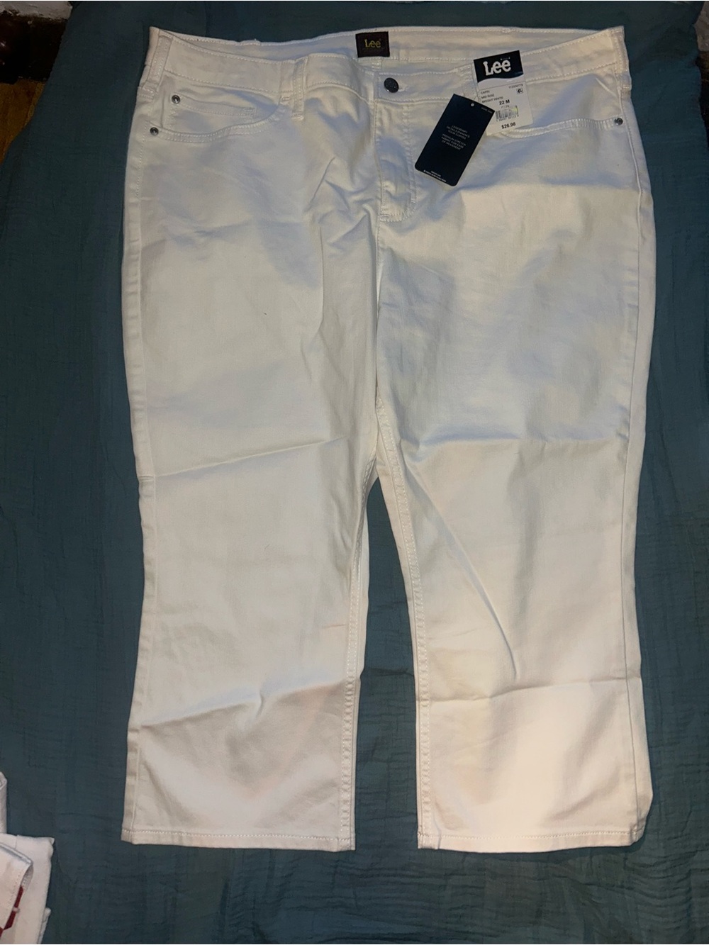 Lee capri mid rise bright white